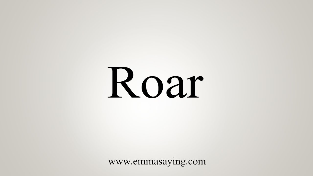 how to say roar in japanese